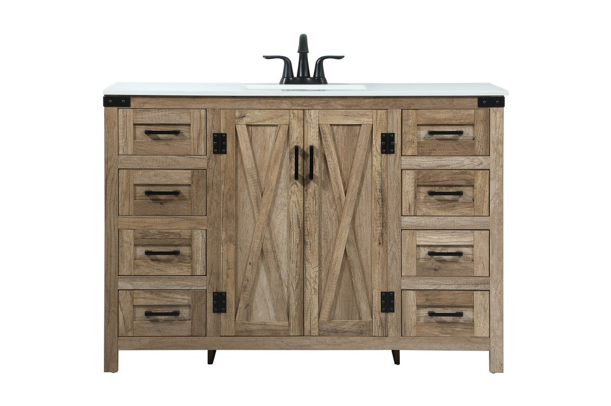 Elegant Lighting - VF90248NT - Single Bathroom Vanity - Grant - Natural ...