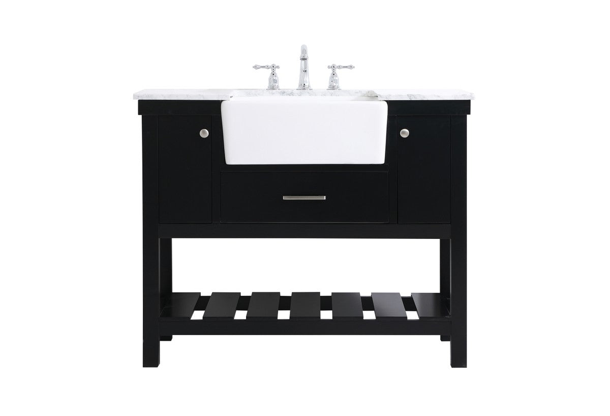 Elegant Lighting - VF60142BK - Single Bathroom Vanity - Clement - Black