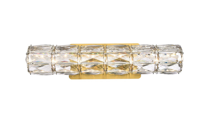 Elegant Lighting LED Wall Sconce from the Valetta collection in Gold finish