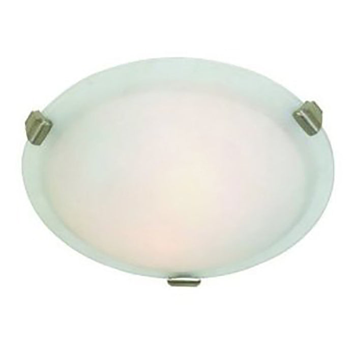 Artcraft Three Light Flush Mount from the Clip Flush collection in Chrome finish