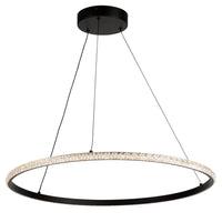 Artcraft - AC6712BK - LED Pendant - Nova - Black