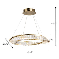 Artcraft - AC6720BB - LED Pendant - Stella - Brushed Brass