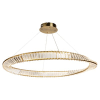 Artcraft LED Pendant from the Stella collection in Brushed Brass finish