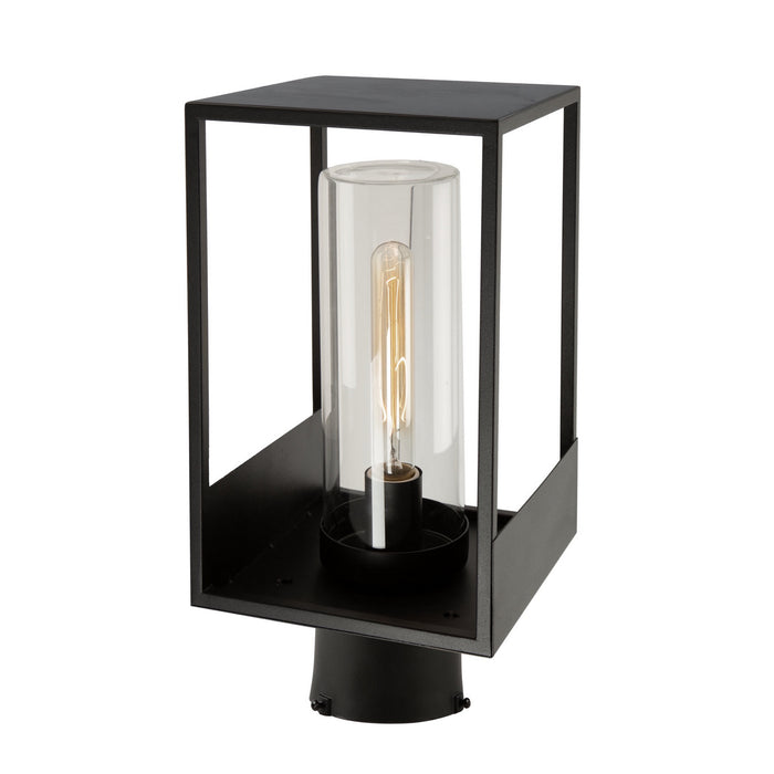 Artcraft One Light Outdoor Lantern from the Weybridge collection in Black finish