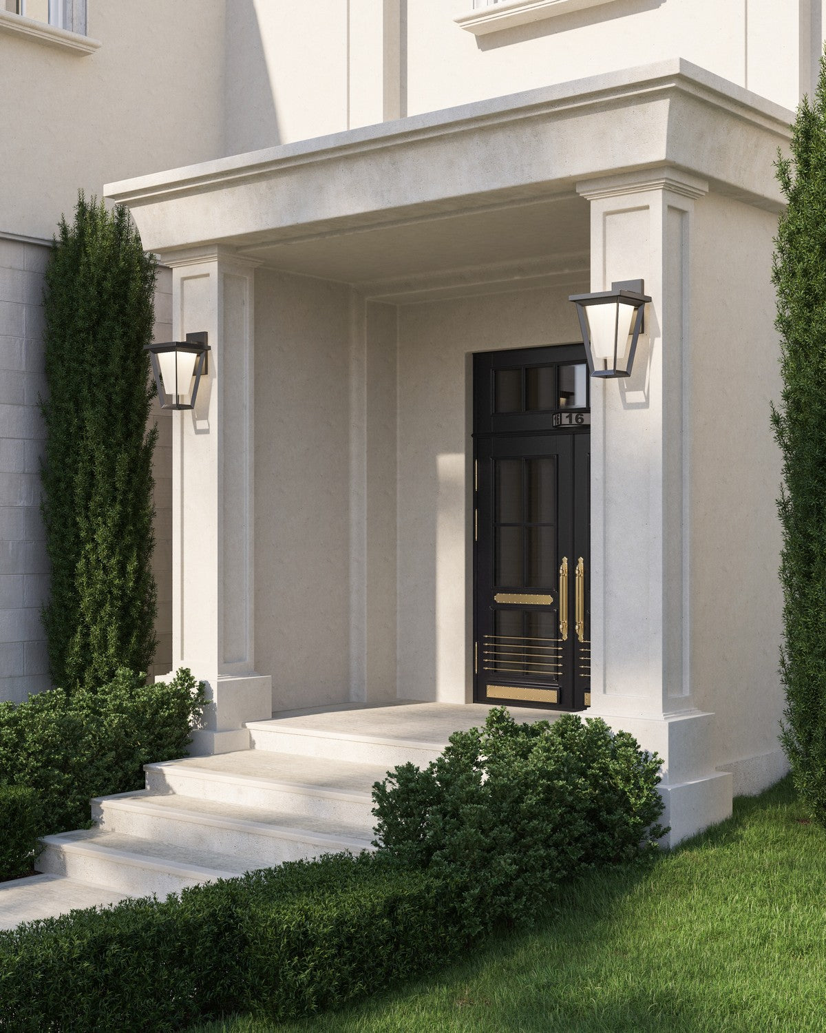 Artcraft - AC9182BK - LED Outdoor Wall Mount - Waterbury - Black