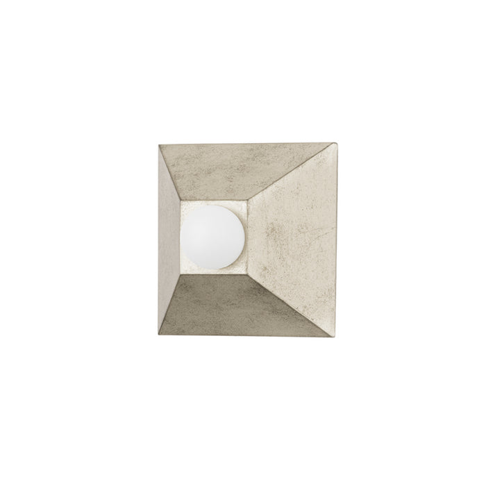 Corbett Lighting One Light Wall Sconce from the Max collection in Silver Leaf finish