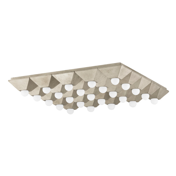 Corbett Lighting 25 Light Flush Mount from the Max collection in Silver Leaf finish