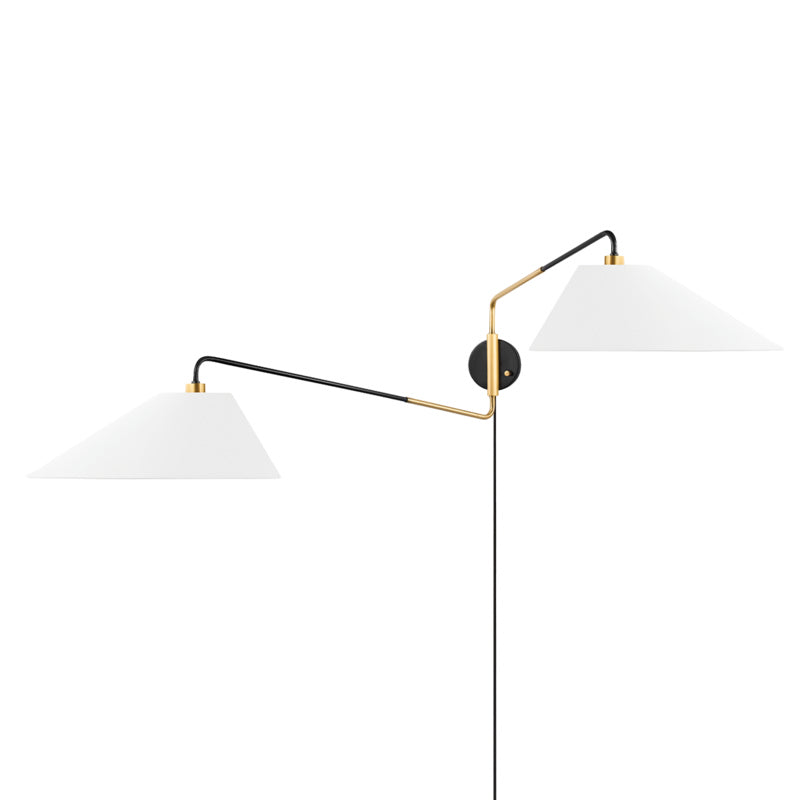 Hudson Valley - KBS1751102-AOB - Two Light Wall Sconce - Duo - Aged Brass/Old Bronze