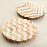 Design Shop Wood Round Trivet