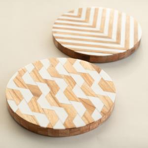 Design Shop Wood Round Trivet