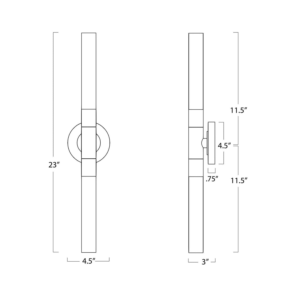 Regina Andrew - 15-1198NB - Two Light Wall Sconce - Wick Hilo - Natural Brass