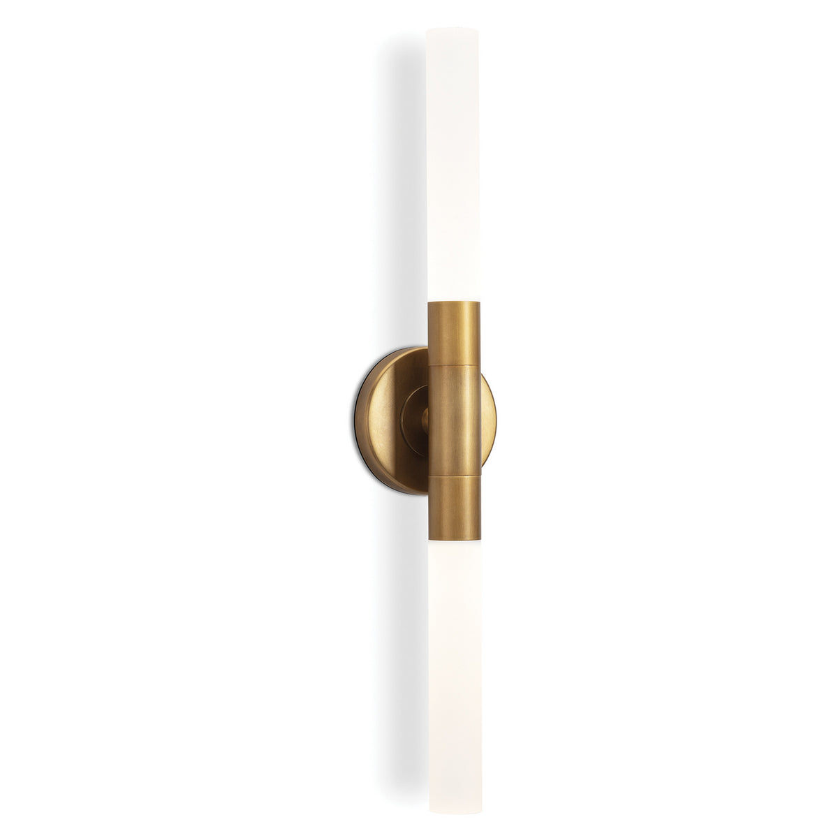 Regina Andrew - 15-1198NB - Two Light Wall Sconce - Wick Hilo - Natural Brass