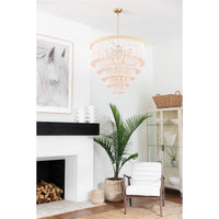 Regina Andrew - 16-1373 - 13 Light Chandelier - Waterfall - White