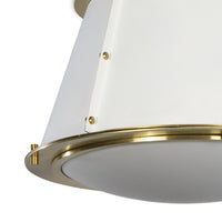 Regina Andrew - 16-1379WT - One Light Flush Mount - French - White