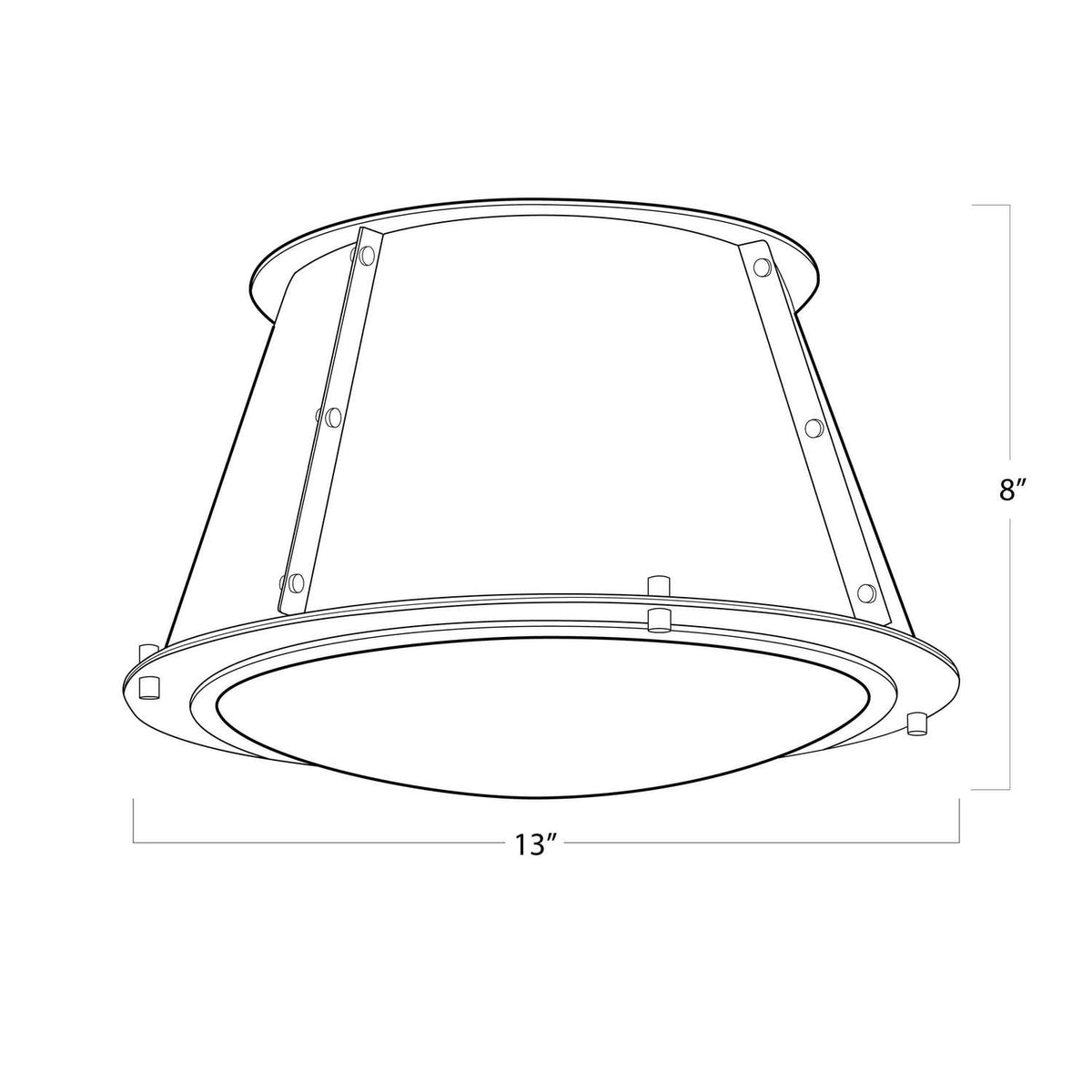 Regina Andrew - 16-1379WT - One Light Flush Mount - French - White