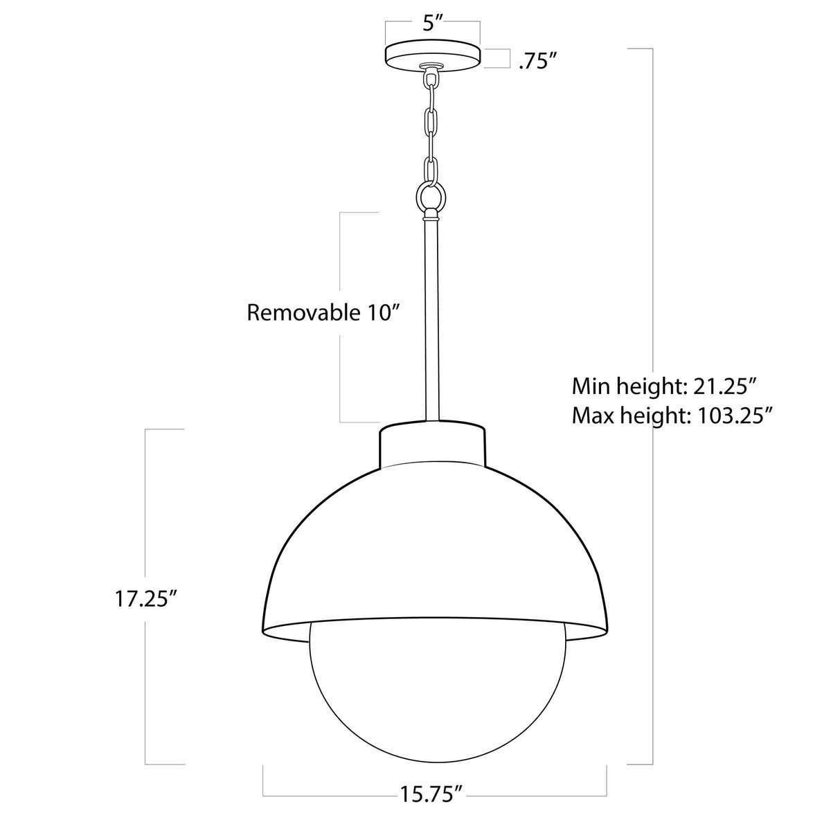 Regina Andrew - 16-1383ORB - One Light Pendant - Montreux - Oil Rubbed Bronze