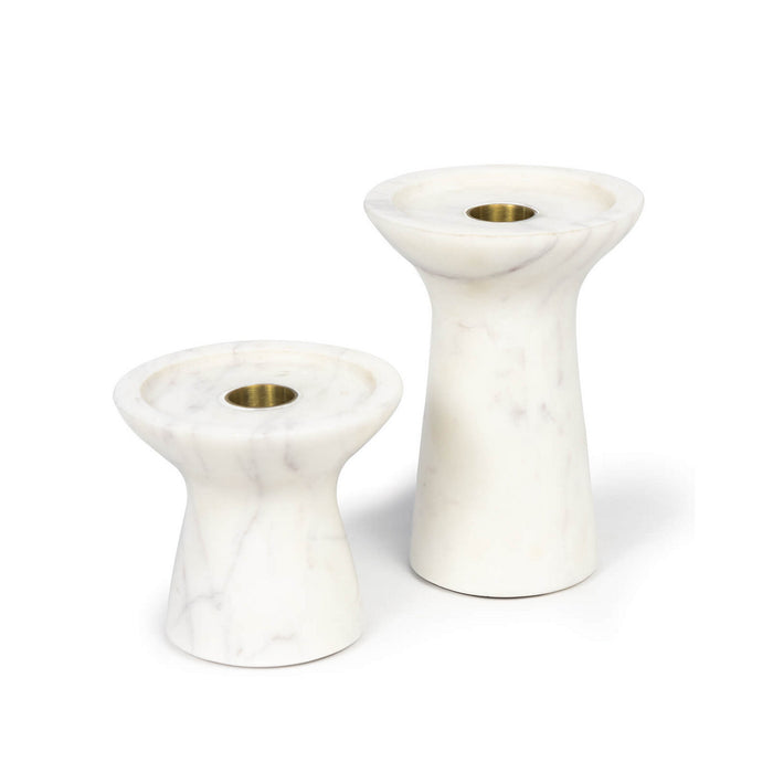 Regina Andrew Candle Holder Set from the Klein collection in White finish