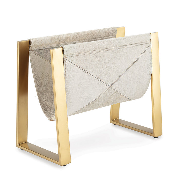 Regina Andrew Magazine Rack from the Andres collection in Brass finish
