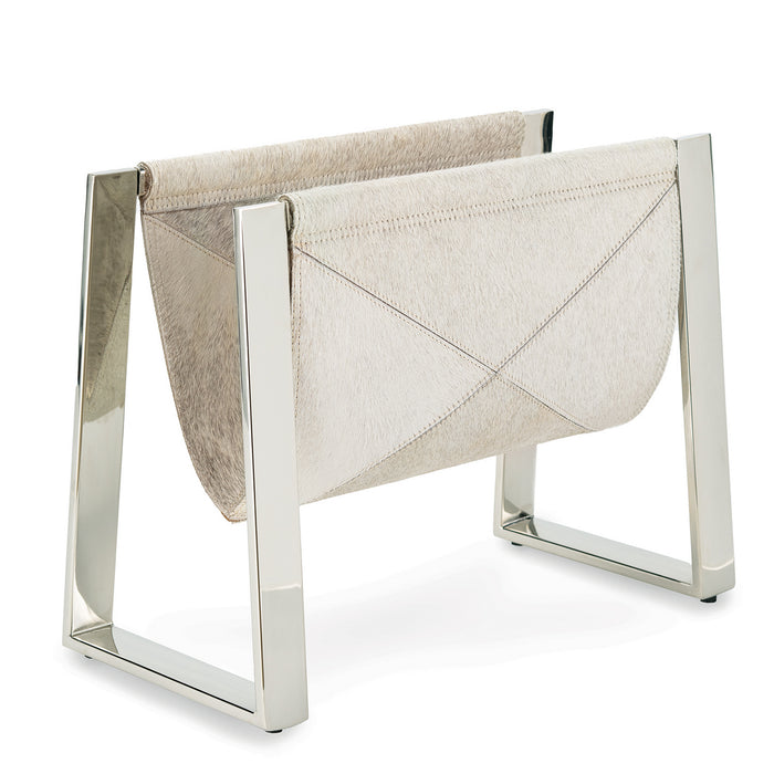 Regina Andrew Magazine Rack from the Andres collection in Polished Nickel finish