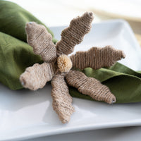 Design Shop Jute Flower Napkin Ring