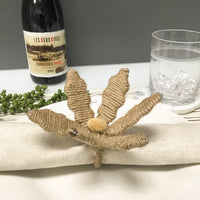 Design Shop Jute Flower Napkin Ring