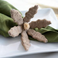 Design Shop Jute Flower Napkin Ring