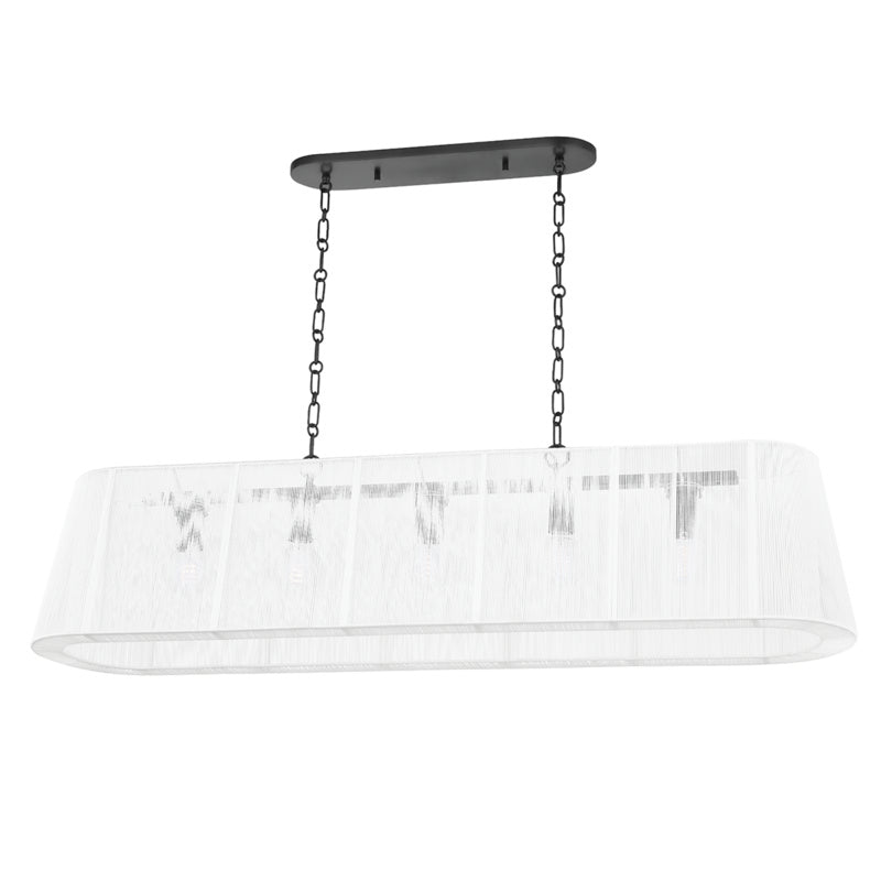 Hudson Valley - 7650-OB - Five Light Island Pendant - Verona Beach - Old Bronze