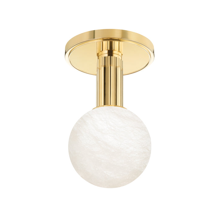 Hudson Valley LED Flush Mount from the Murray Hill collection in Aged Brass finish