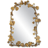 Currey and Company - 1000-0115 - Mirror - Vinna Collection - Antique Brass/Mirror