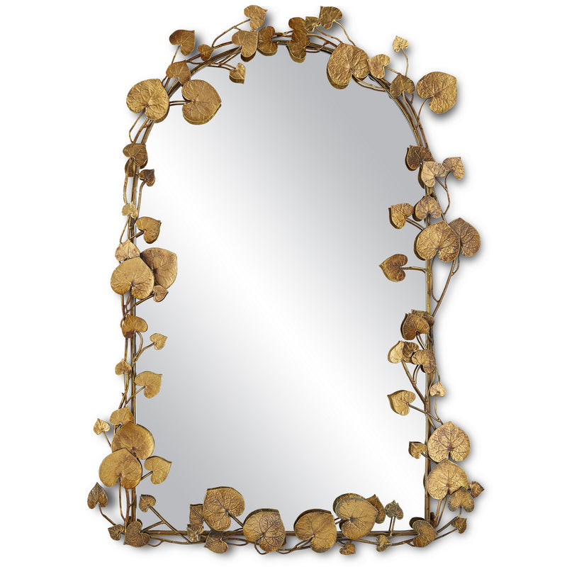 Currey and Company - 1000-0115 - Mirror - Vinna Collection - Antique Brass/Mirror