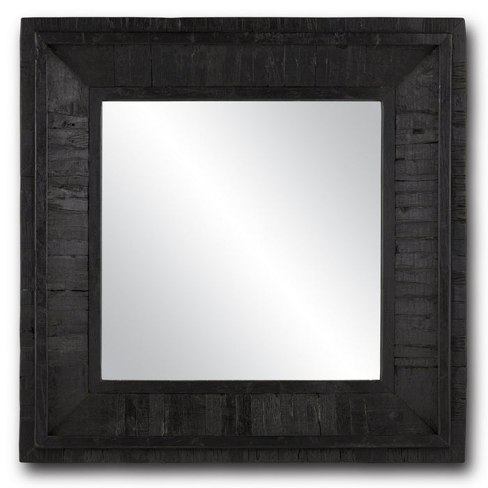 Currey and Company Mirror from the Kanor collection in Black/Mirror finish