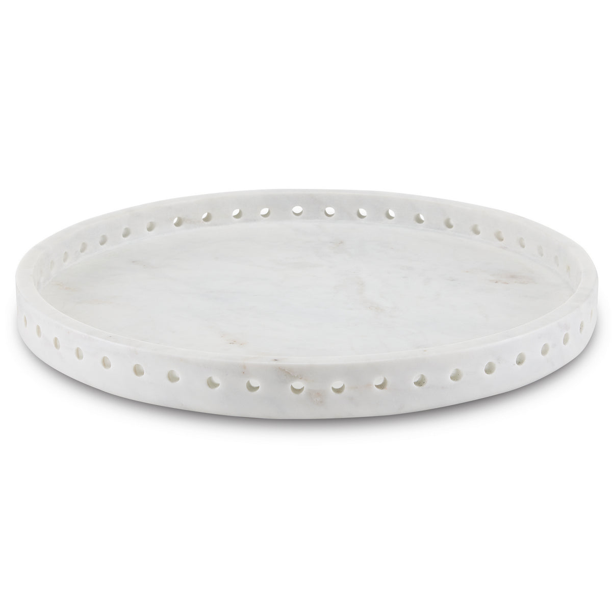 Currey and Company - 1200-0592 - Tray - Freya Collection - White
