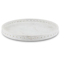 Currey and Company - 1200-0592 - Tray - Freya Collection - White
