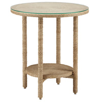 Currey and Company - 3000-0215 - Accent Table - Limay - Natural Rope