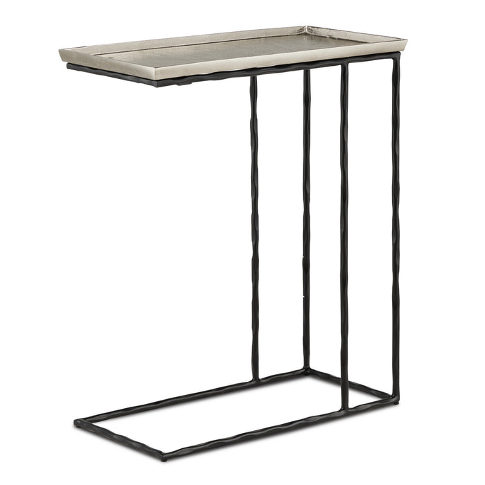 Currey and Company Table from the Boyles collection in Nickel/Black finish