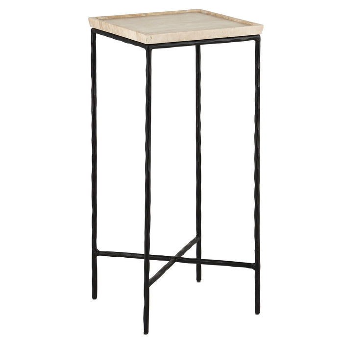Currey and Company Accent Table from the Boyles collection in Natural/Black finish