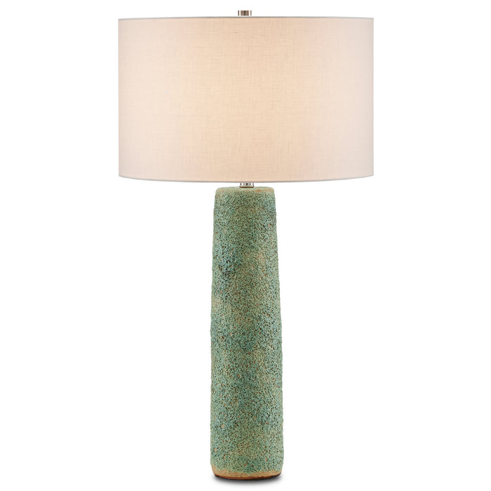Currey and Company One Light Table Lamp from the Kelmscott collection in Moss Green finish