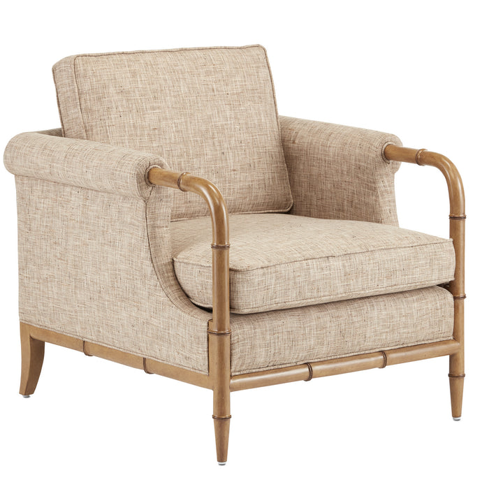 Currey and Company Chair from the Barry Goralnick collection in Weathered Walnut finish