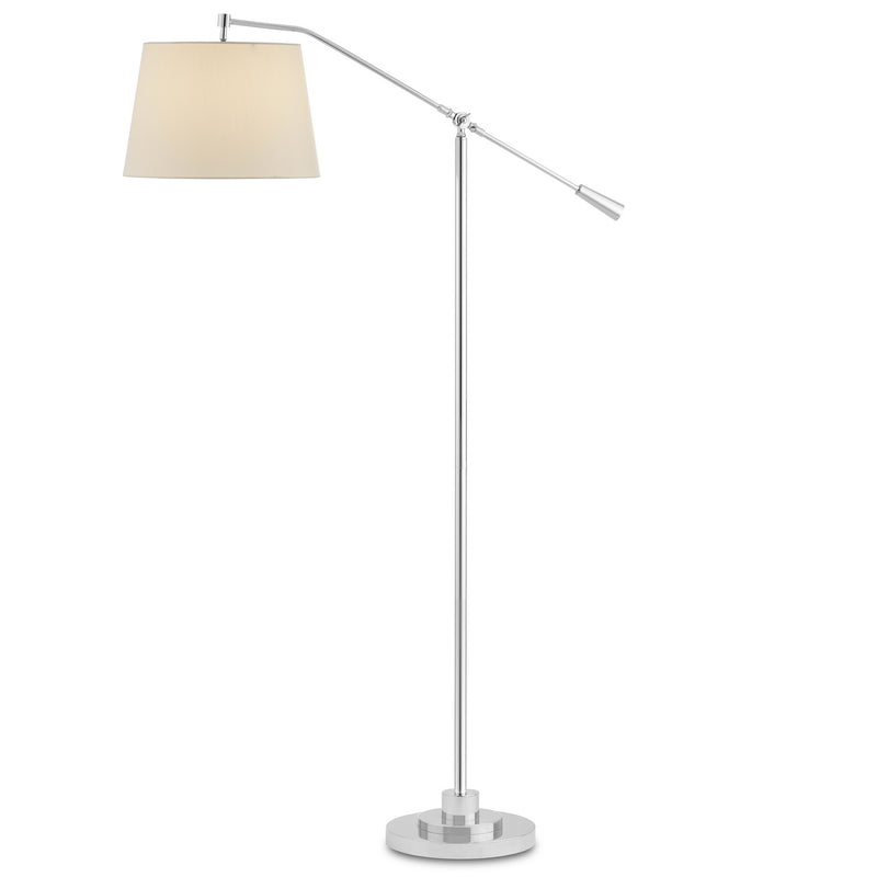 Currey and Company - 8000-0110 - One Light Floor Lamp - Maxstoke - Polished Nickel