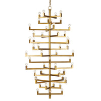 Currey and Company - 9000-0918 - 52 Light Chandelier - Andre Collection - Brass