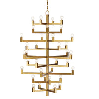 Currey and Company - 9000-0919 - 36 Light Chandelier - Andre Collection - Brass
