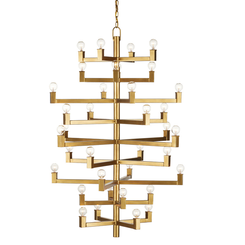 Currey and Company - 9000-0919 - 36 Light Chandelier - Andre Collection - Brass