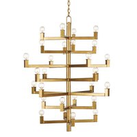 Currey and Company - 9000-0920 - 28 Light Chandelier - Andre Collection - Brass