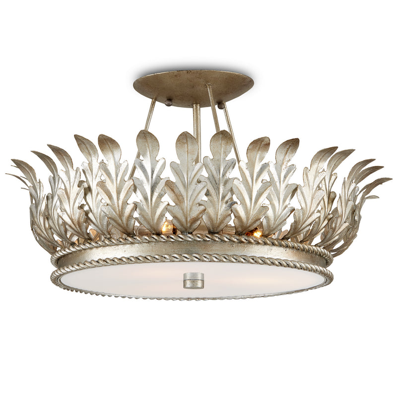 Currey and Company - 9000-0950 - Three Light Semi-Flush Mount - Biddulph Collection - Champagne