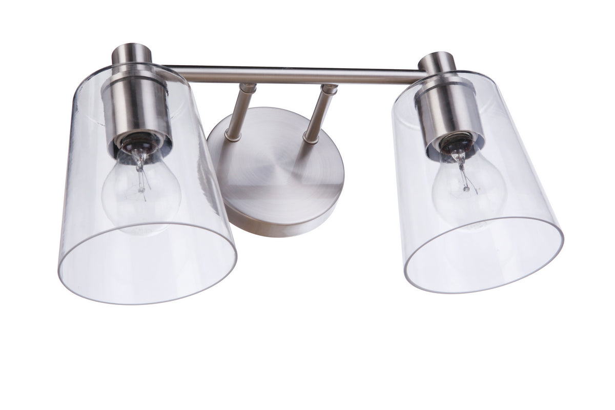 Craftmade - 12615BNK2 - Two Light Vanity - Emilio - Brushed Polished Nickel
