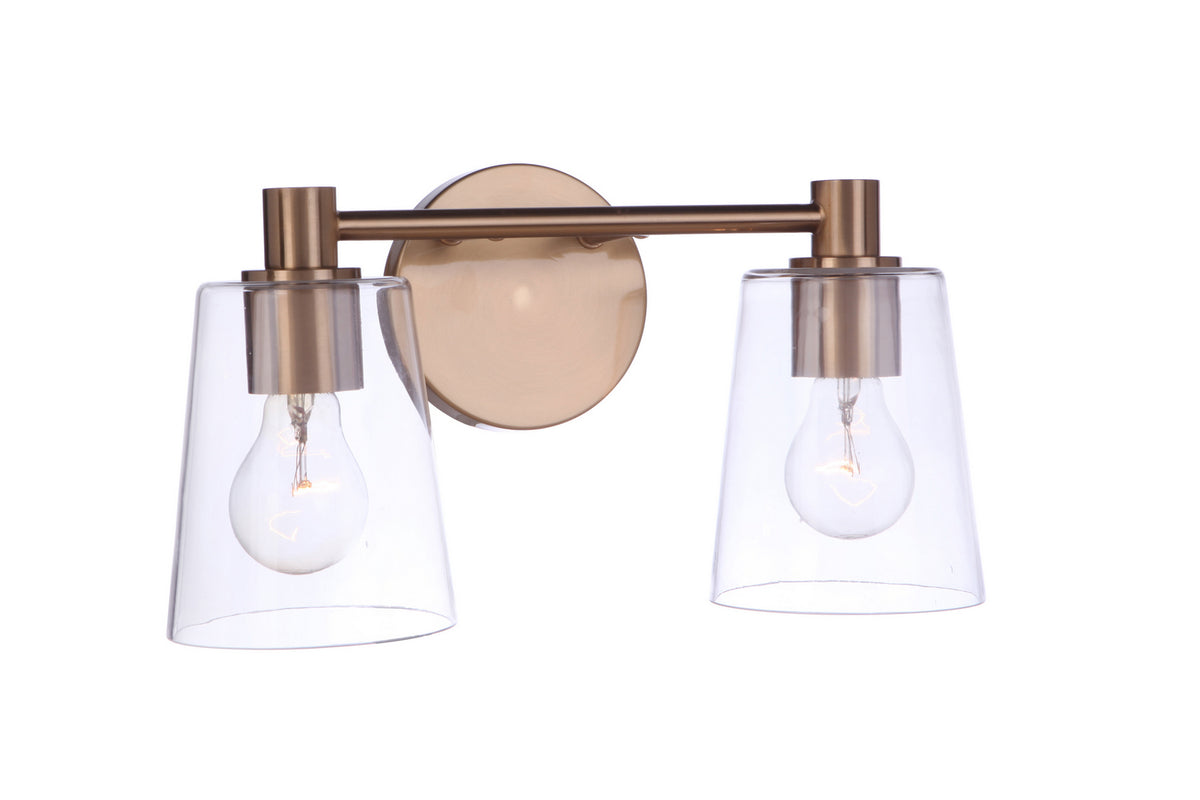 Craftmade - 12615SB2 - Two Light Vanity - Emilio - Satin Brass