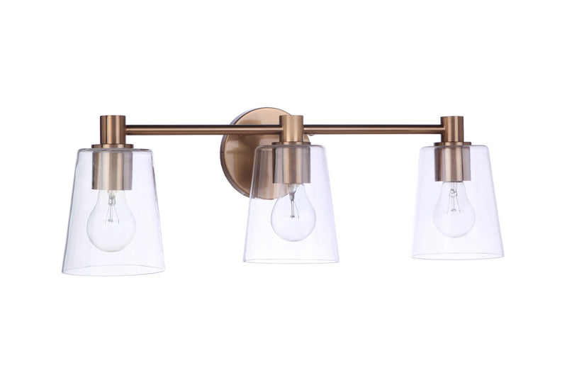 Craftmade - 12623SB3 - Three Light Vanity - Emilio - Satin Brass