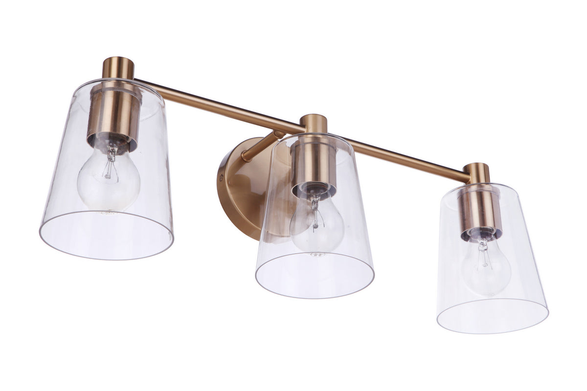 Craftmade - 12623SB3 - Three Light Vanity - Emilio - Satin Brass