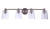 Craftmade - 12633BNK4 - Four Light Vanity - Emilio - Brushed Polished Nickel