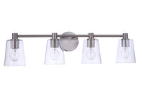 Craftmade - 12633BNK4 - Four Light Vanity - Emilio - Brushed Polished Nickel